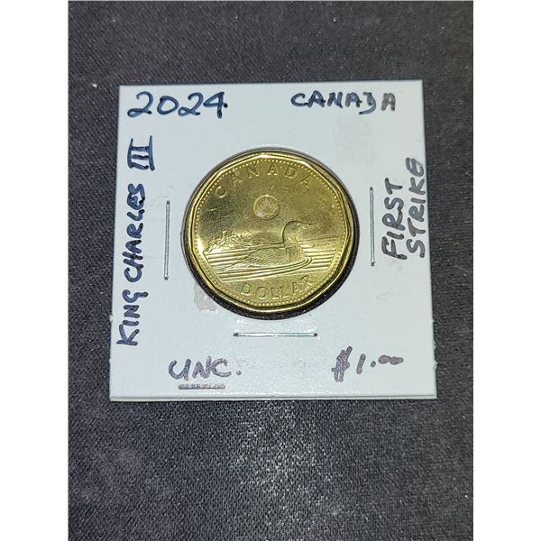 2024 Canada King Charles Iii First Strike $1.00 Coin