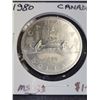 Image 2 : 1980 Canada Queen Elizabeth II $1.00 Coin