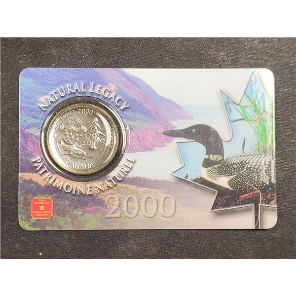 2000 Canada Natural Legacy 25 Cent Coin