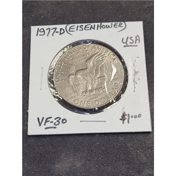1977-D Usa Eisenhower $1.00 Coin
