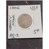 Image 1 : 1906 Usa IIberty Head Nickel (5 Cent)