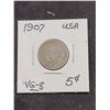 Image 1 : 1907 Usa IIberty Head Nickel (5 Cent) Coin