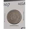 Image 2 : 1907 Usa IIberty Head Nickel (5 Cent) Coin