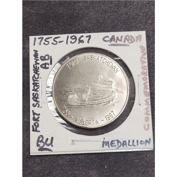 1755-1967 Canada Fort Saskatchewan (Ab) Commemorative Medallion