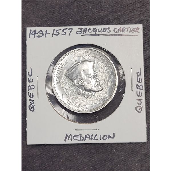 1491-1557 Canada Jacques Cartier Quebec Medallion