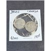 Image 1 : 2001-P Canada Volunteers/Mothers 10 Cent Coin