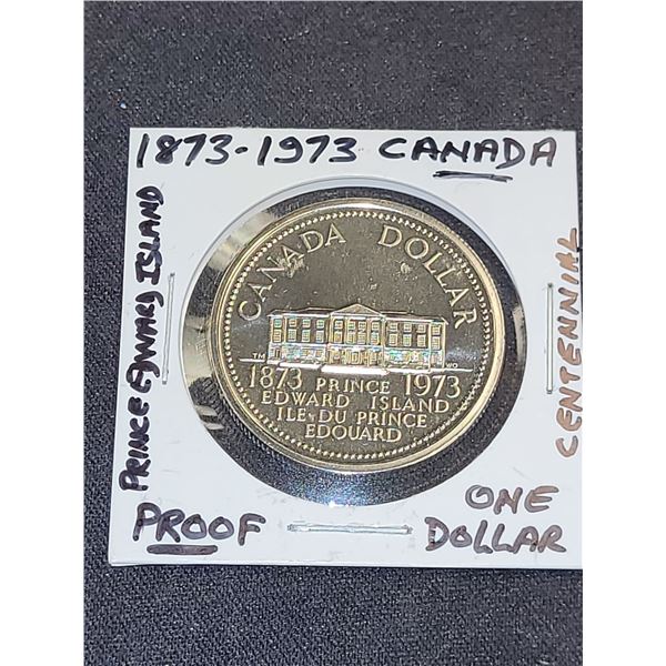 1973 Canada Prince Edward Island Centennial $1.00 Coin