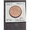 Image 1 : 1957 Mexico 20 Centavos Coin