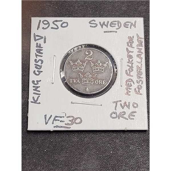 1950 Sweden King Gustav V