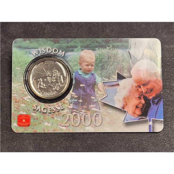 2000  Canada Wisdom 25 Cent Coin (Sealed)