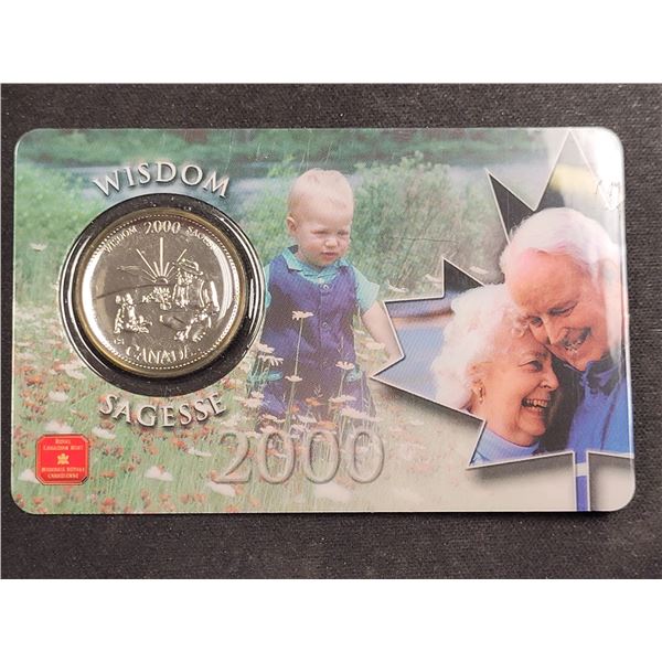 2000  Canada Wisdom 25 Cent Coin (sealed)