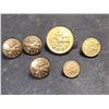 Image 1 : Lot of 6 Royal Canadian Air Force King Crowns Brass Officer's Buttons (3 diffrent sizes) (Large one 