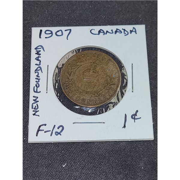 1907  Canada King Edward Vll One Cent Coin