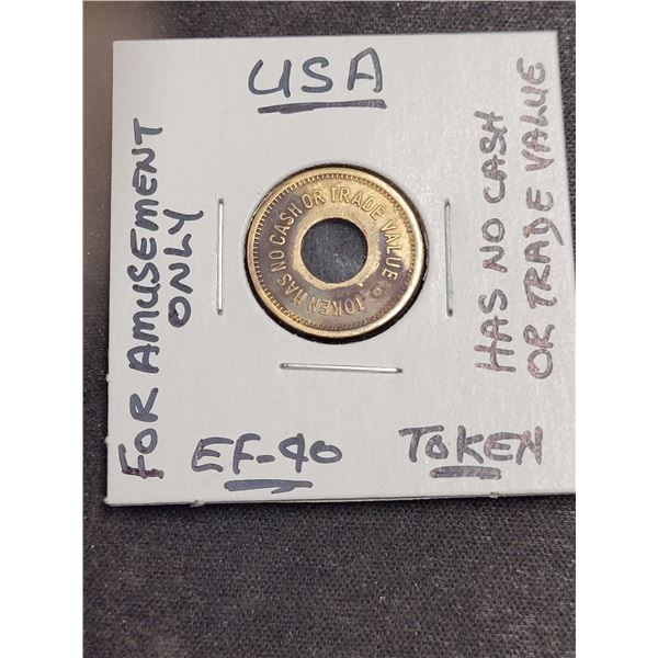 For Amusement Only Has No Cash or Trade Value Token