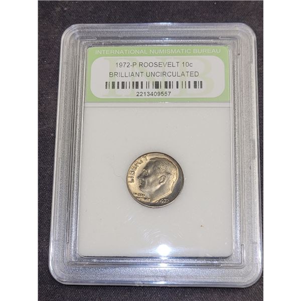 1972-P USA Roosevelt 10 Cent Coin