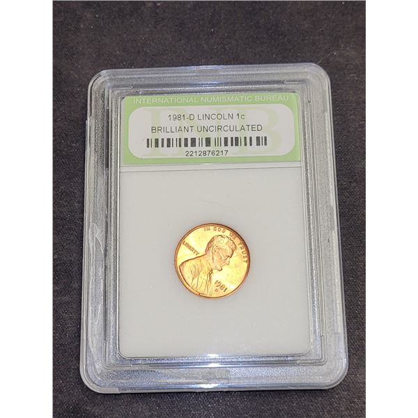 1981-D USA IIncoln One Cent Coin