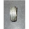 Image 2 : Size 7 3/4 Stamped .925 Silver Ring with Rope Design