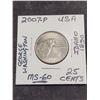Image 1 : 2007-P USA George Washington Idaho 1890 25 Cent Coin