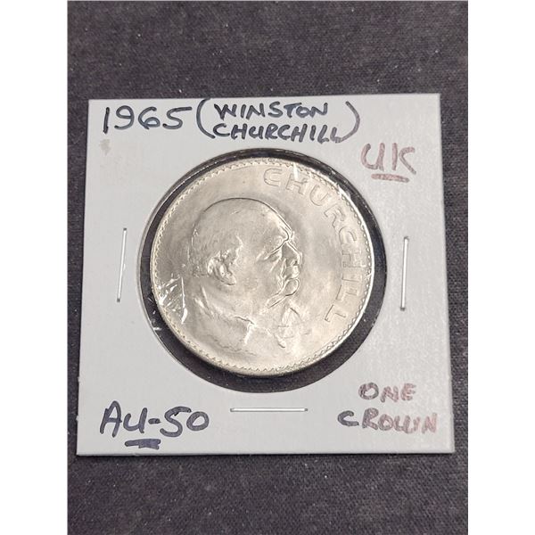 1965  United Kingdom Winston Churchill One Crown Coin