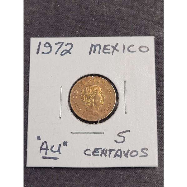 1972  Mexico 5 Centavos Coin