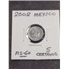 Image 1 : 2002  Mexico 5 Centavos Coin