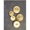 Image 4 : Lot of 5 Royal Canadian Air Force King Crowns Brass Officer's Buttons (2 diffrent sizes) (Made in Mo