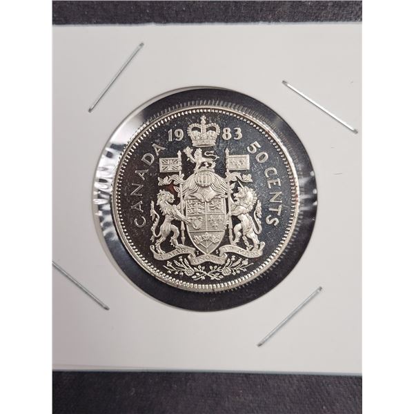 1983 Proof Canada 50 Cent Piece UNC