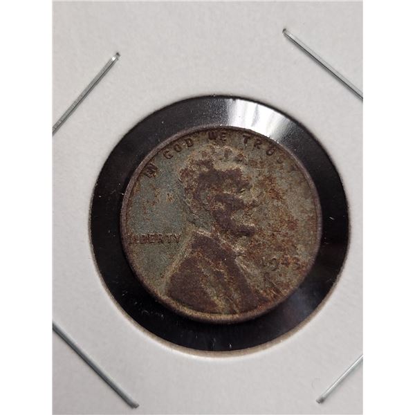 1943 USA 1 Cent Coin