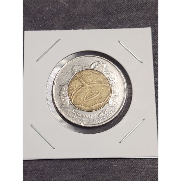 1999 Canada Toonie Nunavut Two Dollars Coin