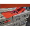 Image 2 : Qty 32,500 High Density Can Liners, DANGER, Red 33x40, 14 Mic, D-HD334014RH