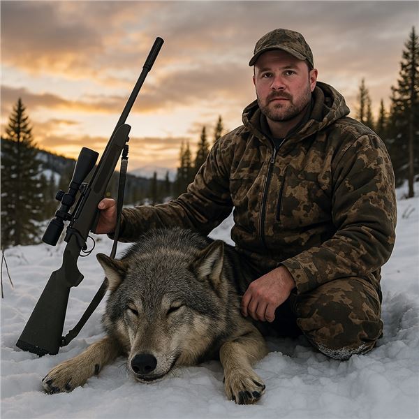 In-Person-Only- 6 day Wolf hunt for 1 hunter in Idaho