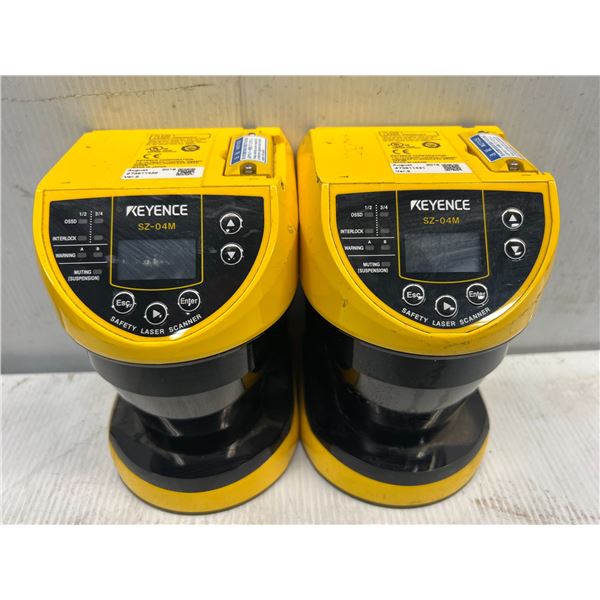 (2) Keyence #SZ-04M Safety Laser Scanners