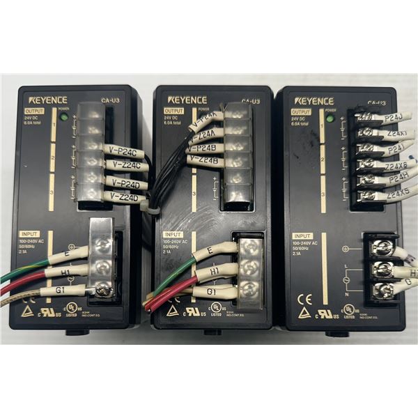 (3) Keyence #CA-U3 Power Supplies