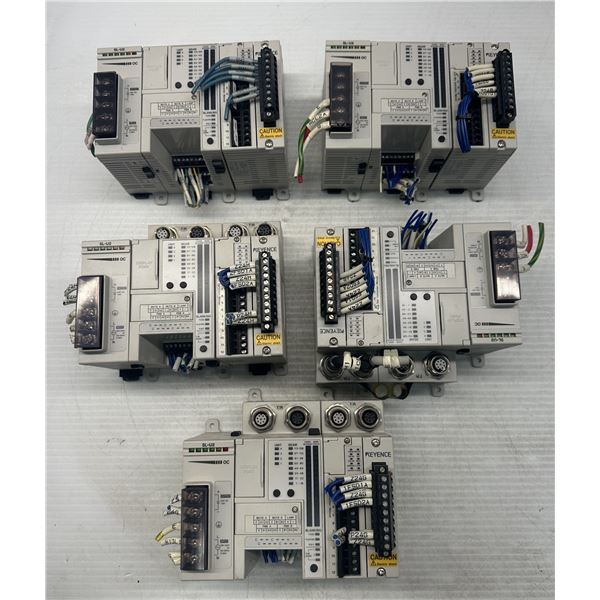 (5) Keyence Safety Light Curtain Control Units w/#SL-U2 / #SL-R12EX / #SL-R11