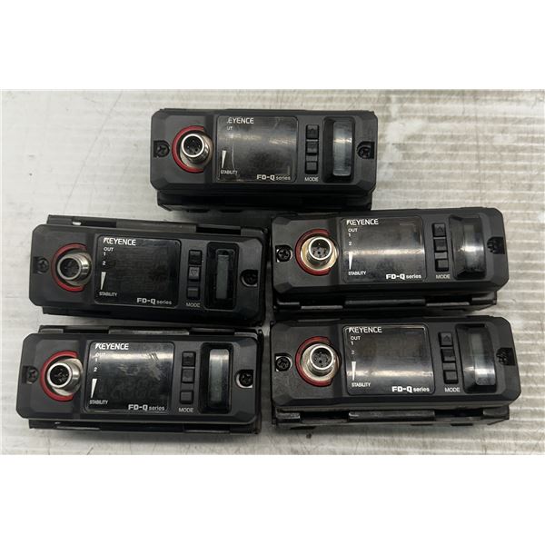 (5) Keyence #FD-Q20C Clamp-on Gas Flow Meters