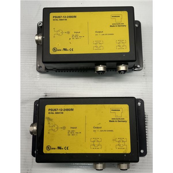 (2) Turck #PSU67-12-2480/M/6884148 Power Supplies