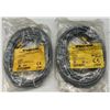 Image 1 : Lot of (2) Turck Cables #RK 4.4T-3-RS 4.4T & #RK 4.4T-6-RS 4.4T