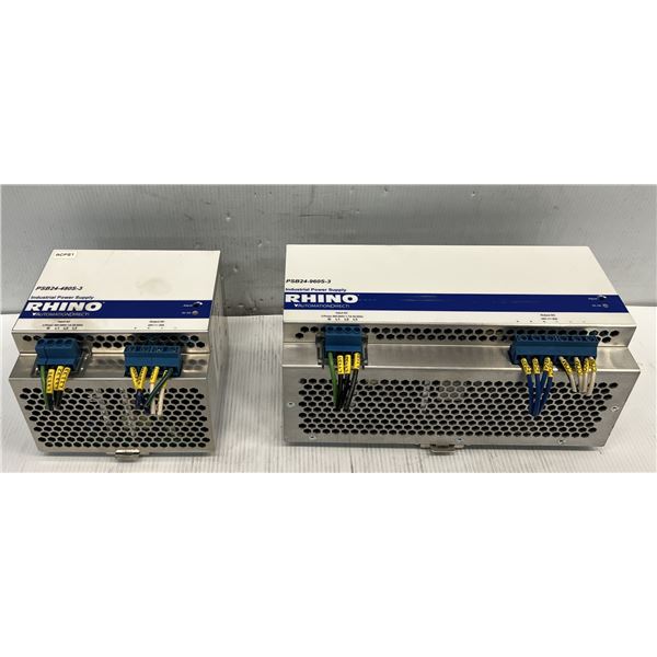 Lot of (2) Rhino #PSB24-480S-3 & #PSB24-960S-3 Power Supplies