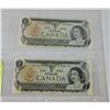 Image 1 : 1973 UNCIRCULATED $1 ONE DOLLAR BANK NOTES CANADA