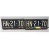 Image 1 : PAIR OF 1970 LICENSE PLATES