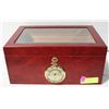 Image 1 : WOODEN HUMIDOR 13.5" X 9.5" X 6"