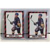 Image 1 : 2 HOCKEY CARDS BRETT HULL 1989-90 ST LOUS BLUES