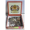 Image 1 : CIGAR BOX FULL OF ESTATE JEWELRY-ESTATE