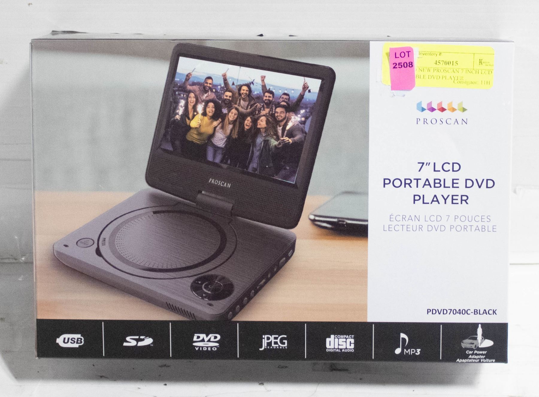 Proscan Dvd BRAND NEW PROSCAN 7 INCH LCD PORTABLE DVD PLAYER