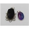 Image 1 : #90-NATURAL BLACK TOURMALINE & RAINBOW SOLAR QZ
