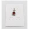 Image 1 : #210-NATURAL RED GARNET & CZ PENDANT