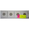 Image 1 : 4 SILVER DIMES 1952, 1953 NS’, 1953 SF & 1956