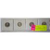 Image 1 : 4 SILVER DIMES 1962, 1963, 1964 & 1965