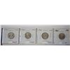 Image 2 : 4 SILVER DIMES 1962, 1962, 1963 & 1963
