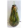 Image 1 : 13" GLASS DECORATIVE PEAR - MADE IN ITALY